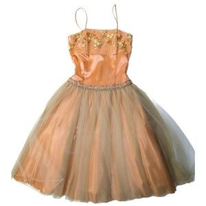 Beaded Formal Dress Size Petite Medium Ballerina ballet Princess Fancy Fairy Y2K